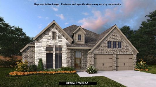 New construction Single-Family house Design 2738W, 126 Canary Island Circle, Montgomery, TX 77316 - photo