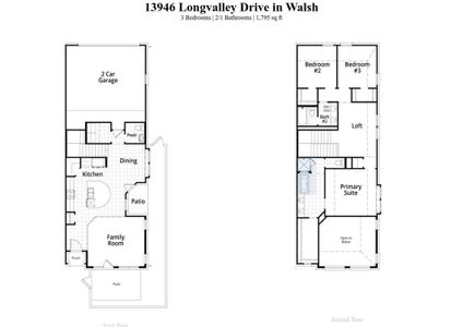 New construction Townhouse house 13946 Longvalley Drive, Aledo, TX 76008 Ansley Plan- photo 1 1