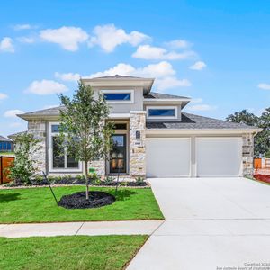 New construction Single-Family house 1859 Front Porch Avenue, Canyon Lake, TX 78132 Design 2586W- photo 0