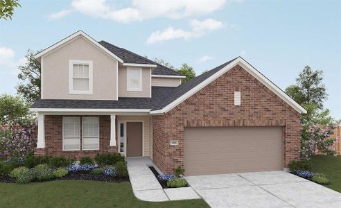 New construction Single-Family house 4051 Colony River Rock Boulevard, Pinehurst, TX 77362 Landmark Series - Southfork- photo 0 0