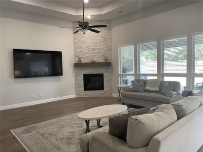 Living Area with Fireplace