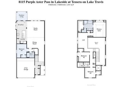 New construction Single-Family house 8115 Purple Aster Pass, Lago Vista, TX 78645 Cotswold Plan- photo