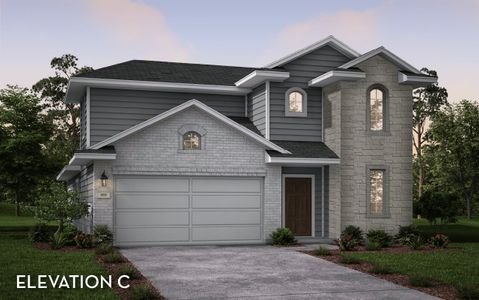 New construction Single-Family house Zeus II, 201 Water Grass Trail, Clute, TX 77531 - photo