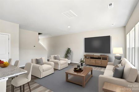 Virtually Staged living room