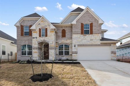 New construction Single-Family house 115 Caponi Fish Ln, Hutto, TX 78634 William Homeplan- photo 1 1