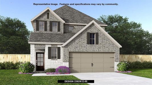 New construction Single-Family house 301 Langhorne Bend, Liberty Hill, TX 78642 Design 2392W- photo 0 0