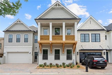 New construction Single-Family house 320 Gray Shingle Lane, Woodstock, GA 30189 The Seaside B- photo 0 0