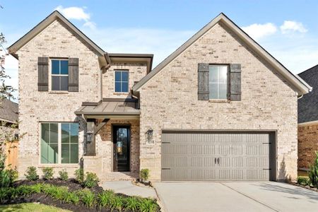 New construction Single-Family house 3239 Big Bluestem Run, Brookshire, TX 77423 Davenport- photo 0