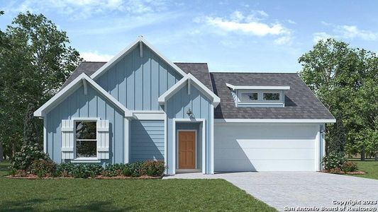 New construction Single-Family house 414 Lancebill Drive, Lockhart, TX 78644 The Ashburn- photo 0 0