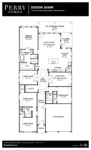 New construction Single-Family house 1266 Wandering Brook Street, Magnolia, TX 77354 Design 2438W- photo 1 1