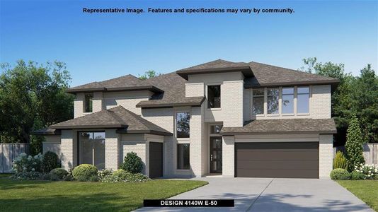New construction Single-Family house 5419 Rocky Banks Way, Fulshear, TX 77441 Design 4140W- photo 0 0