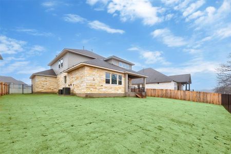 New construction Single-Family house 708 Great Lawn Bnd, Liberty Hill, TX 78642 Parmer- photo 35 35