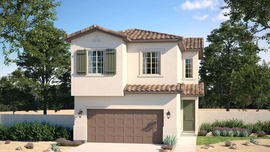 Spanish Elevation | Cyan | Greenpointe at Eastmark | New homes in Mesa, Arizona | Landsea Homes