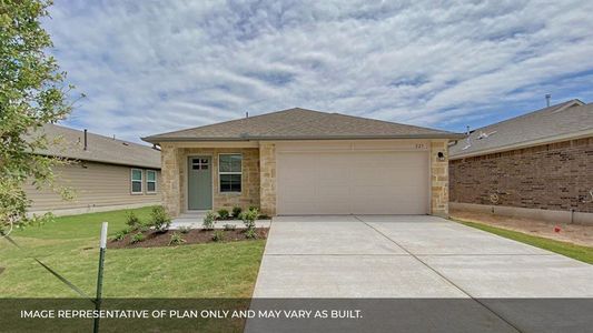 New construction Single-Family house 216 Arroyo Sweetwood Loop, Kyle, TX 78640 The Diana- photo 1 1
