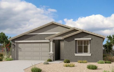 New construction Single-Family house 2371 E Wagon Wheel Ln, San Tan Valley, AZ 85140 Larkspur Homeplan- photo 0