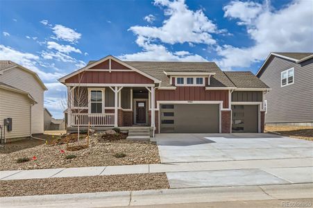 New construction Single-Family house 4462 Big Horn Parkway, Johnstown, CO 80534 Bluebell- photo 0 0