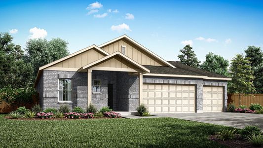 New construction Single-Family house Kimble, 3704 Muller Oak Pass, Seguin, TX 78155 - photo