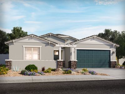 New construction Single-Family house Amber, North Hartman Road, Maricopa, AZ 85138 - photo