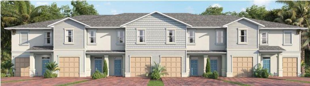 New construction Townhouse house 12849 Sw Forli Way, Port Saint Lucie, FL 34986 Vale- photo 0