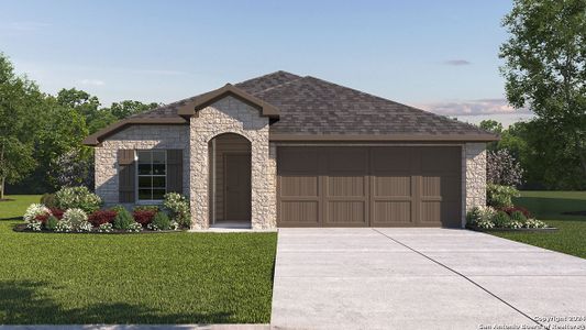 New construction Single-Family house 21234 Watercourse Way, San Antonio, TX 78266 The Abbot- photo 0