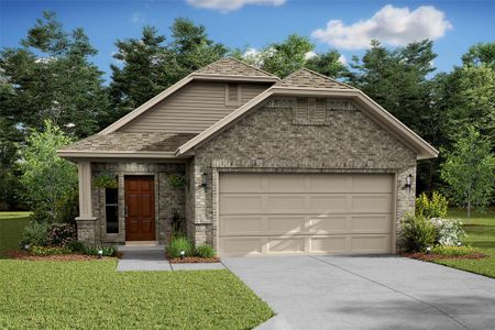 New construction Single-Family house 10426 Astor Point Trail, Tomball, TX 77375 Leopold- photo 0