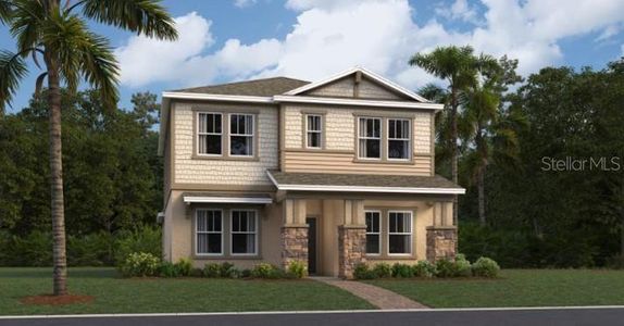 New construction Single-Family house 6430 Pine Warbler Way, Saint Cloud, FL 34771 Glenwood- photo 0