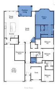 New construction Single-Family house 1631 Ravello Road, Fate, TX 75087 Canterbury Plan- photo 1 1