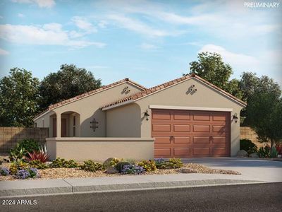 New construction Single-Family house 40155 W Wade Drive, Maricopa, AZ 85138 Juniper- photo 0