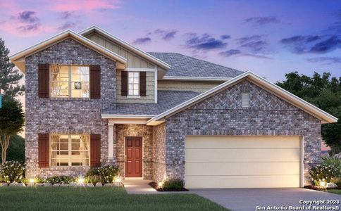 New construction Single-Family house 5530 Onyx Valley, San Antonio, TX 78242 Magellan - D- photo