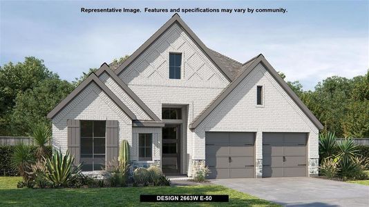 New construction Single-Family house 345 Prickly Poppy Loop, Kyle, TX 78640 Design 2663W- photo 0