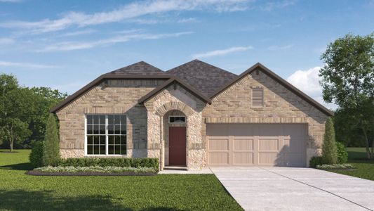 New construction Single-Family house 636 Deerpath Street, Leander, TX 78641 The Steinbeck- photo 0