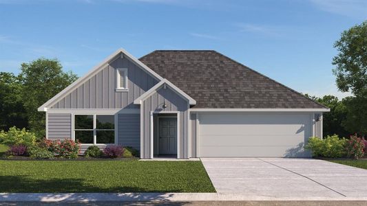 New construction Single-Family house 1705 Windsor Blvd, Lockhart, TX 78644 The Harris- photo 0