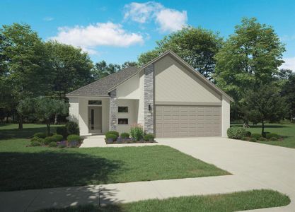 New construction Single-Family house 250 Little Bridge Drive, Lavon, TX 75173 Amber | Elevon- photo 0