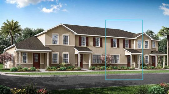 New construction Townhouse house 2563 Chickasaw Plum, Clermont, FL 34711 Aurora- photo 0