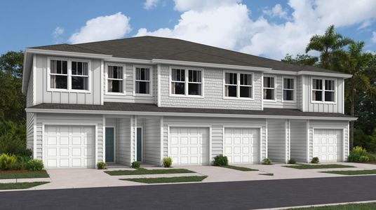 New construction Townhouse house Jade, 714 Holly Lakes Drive, Orange Park, FL 32073 - photo