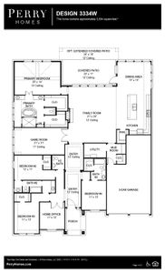 New construction Single-Family house 5007 Fountainhead Lane, Manvel, TX 77578 Design 3334W- photo 1 1