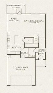 Centex Homes, Camelia floor plan