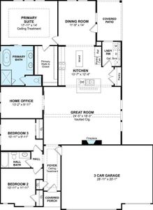 The Juniper III floor plan by K. Hovnanian Homes. 1st Floor Shown. *Prices, plans, dimensions, features, specifications, materials, and availability of homes or communities are subject to change without notice or obligation.