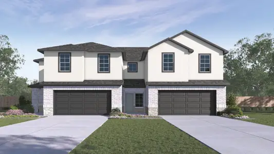 New construction Duplex house 14820-A Grey Ghost Way, Manor, TX 78653 The Sycamore- photo