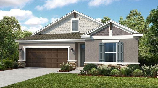 New construction Single-Family house 33398 Landsman Loop, Wesley Chapel, FL 33545 Antigua- photo 0