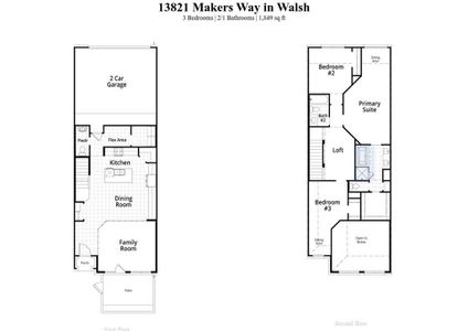 New construction Townhouse house 13821 Makers Way, Aledo, TX 76008 Dylan Plan- photo
