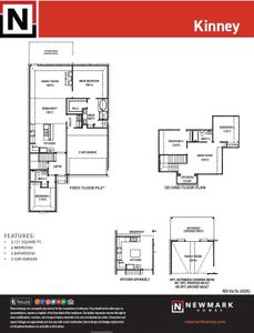 FLOOR PLAN - 4 BEDROOMS - 3 FULL BATHS - STUDY GAMEROOM