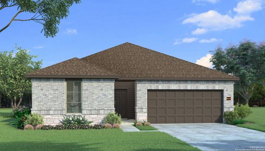 New construction Single-Family house 314 Cowboy Peak, Cibolo, TX 78108 Elderberry H- photo