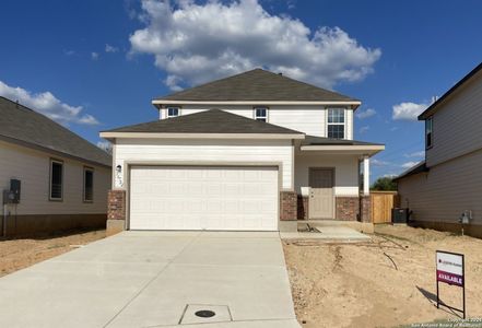 New construction Single-Family house 16722 Red Pine, Elmendorf, TX 78112 The Woodland- photo 0