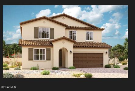 New construction Single-Family house 21659 N Daniel Drive, Maricopa, AZ 85138 Ammolite- photo 0