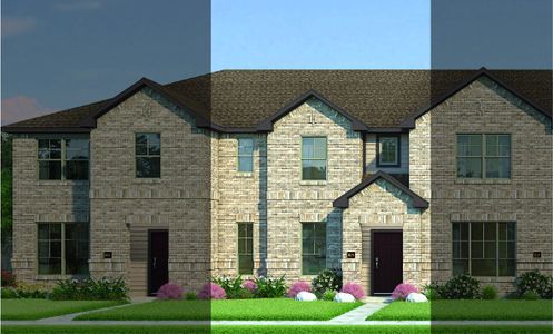 New construction Townhouse house 219 Territory Trail, Fort Worth, TX 76120 Crockett 5B2 A- photo 0 0