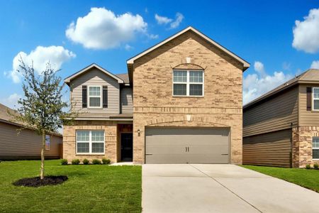 New construction Single-Family house 14001 Prairie Schooner Pass, Elgin, TX 78621 - photo 0