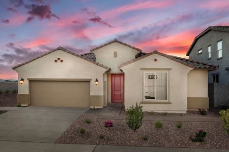 Exterior Evening | Pastora | Sunrise Peak Series | New homes in Surprise, AZ | Landsea Homes