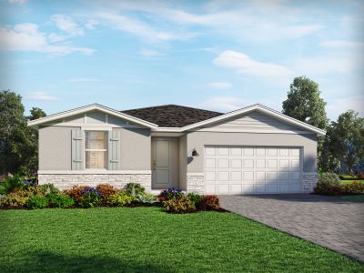 New construction Single-Family house 5717 Hampton Park Circle, Vero Beach, FL 32968 Foxglove- photo 0 0