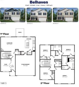 New construction Single-Family house 220 Blue Aspen Drive, Fuquay Varina, NC 27526 BELHAVEN- photo 1 1